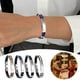 thumbnail image 2 of Pulsera de acero de titanio grabado personalizado y pulsera de silicona para los hombres - Nombre / cita Diseño - Acero inoxidable durable y flexible de silicona - Unisex Fashion Acces, 2 of 5