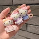 thumbnail image 3 of Nueva llegada muñeca llavero adornos goma dibujos animados encantador Hello Kitty llavero regalo de Navidad mujeres niñas bolsa decoración personalizada, 3 of 4