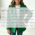 thumbnail image 3 of BXJX Girls Peacoats, Double Reasted Lapel Collar Long Sleeve Casual Kids Mid-length Outerwear Green Size 5-6 T, 3 of 8