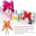 thumbnail image 3 of sweethay 10 piezas de decoración de tirador de lazo, embalaje festivo multicolor, manualidades DIY, flores de plástico ligeras tiradas a mano, Kits de decoración para fiestas Rosa roja sweethay HA063762-10, 3 of 7
