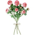 thumbnail image 4 of Northlight Real Touch™ Light Pink Ranunculus Artificial Floral Sprays, Set of 6 - 21", 4 of 9