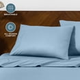 thumbnail image 6 of Bare Home Pillowcase Set - Envelope Closure - Premium 1800 Collection - Double Brushed - Ultra Soft - King Size 20x40, Light Blue, 2 Count, 6 of 8