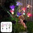 thumbnail image 2 of PENGXIANG 3 Pack Solar Garden Lights with 12 Lily Flowers Solar Garden Stake Flower Lights Multi Color Changing LED Solar Landscape Lights Lily Flower Lights for Patio Lawn Garden Yard De, 2 of 10
