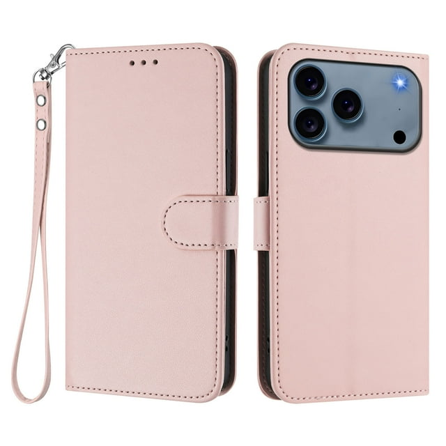 Funda Cartera GANGXUN para iPhone 17 Pro – Cierre Magnético, Protección RFID, Correa Desmontable, Compatible con Carga Inalámbrica