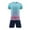Sky Blue, variant on Cethrio Boys Activewear Outfit Sets, 2 Piece Summer Football Quick-dry Boys' Shorts Sets Dark Blue Size 10-12