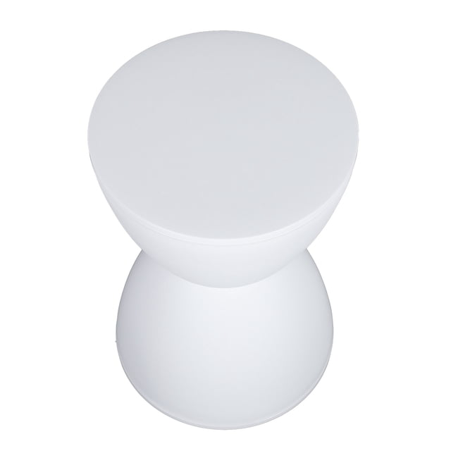 Tabouret Rond PP, 16,93 X 11,81 Po Tabourets d'Accent Sablier Modernes, Table d'Appoint Moderne pour Usage Intérieur et Extérieur, Tabouret de Mode pour la Maison Spécial pour Salon Chambre Décoration Intérieure