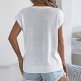 thumbnail image 5 of HOMBOM Tank Tops for Women Sleeveless Spring White Cable Knit Loose Fit Womens Sweater Top, 5 of 8