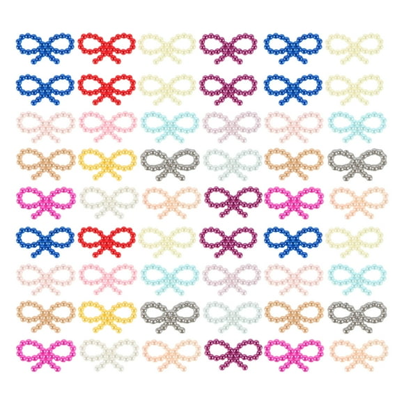 UPGRATOR 100pcs Tiny Bow Nail Art for DIY Decoration with Mini Bows