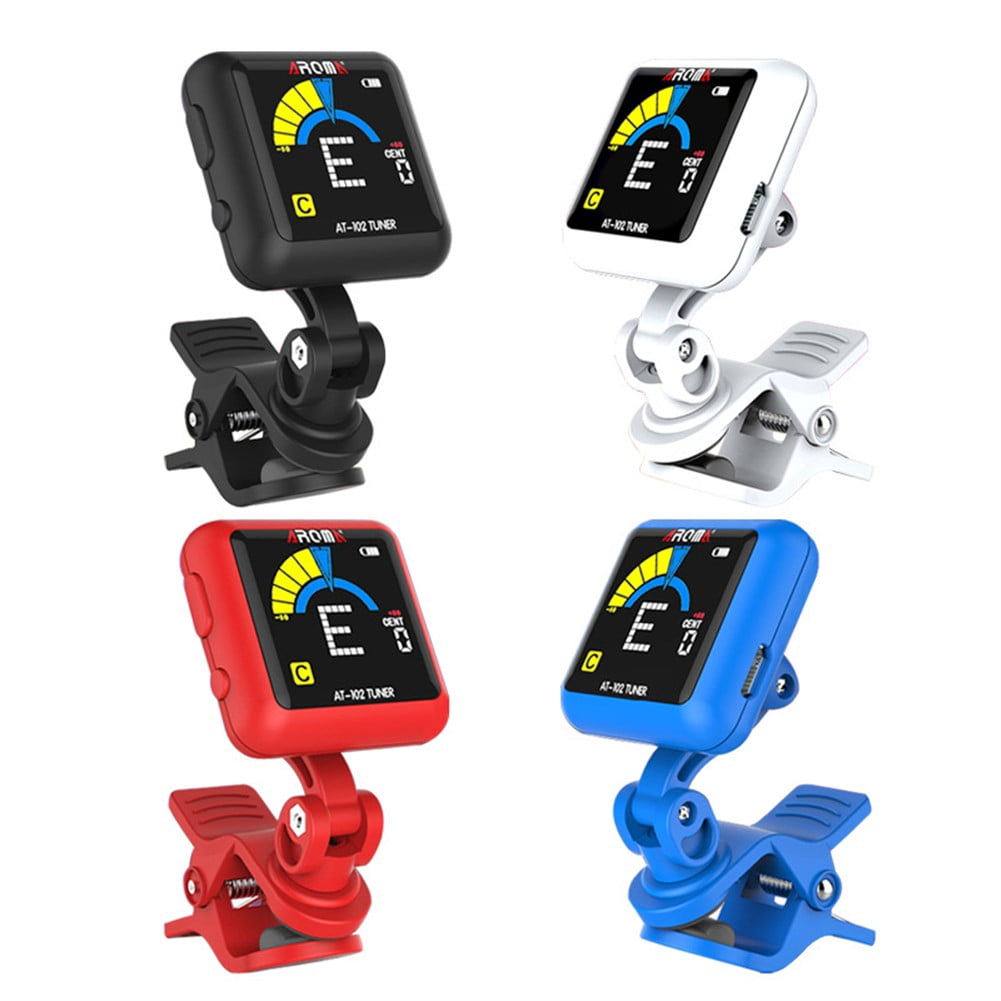 for Aroma AT102 Rechargeable Digital Guitar Tuner for Chromatic Bass Ukulele Violin