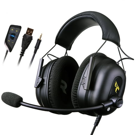 Somic G936N 7.1 Channel Gaming Headset Noise Canceling Headphones Gamer Earphone, Drive-free Design with Mic, USB &3.5mm Interface,