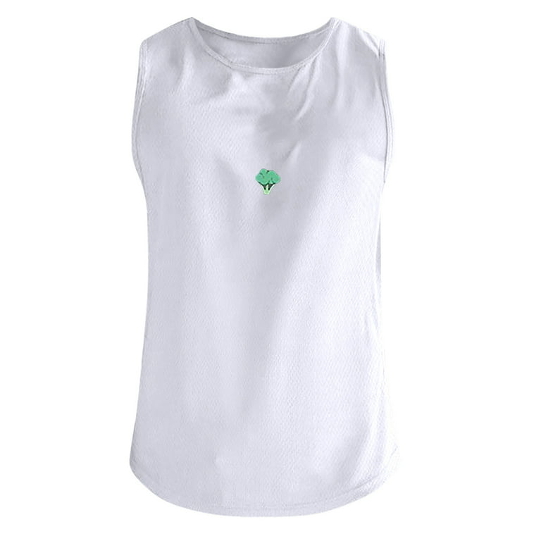  Cathalem White t Shirts for Men Men's Workout Tank