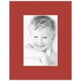 thumbnail image 2 of ArtToFrames 8x10" Deep Red Custom Mat for Picture Frame with Opening for 4x6" Photos. Mat Only, Frame Not Included (MAT-243), 2 of 5