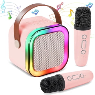 JYX Karaoke Machine Portable Bluetooth with 2 Microphones, RGB