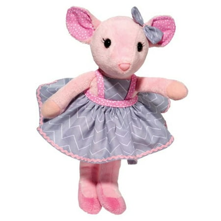 Douglas Cuddle Toys Madeline Pink Mouse, 10