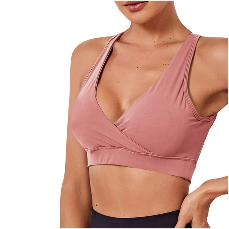 High Impact Sports Bra for Large Bust Athletic Longline Sports Bras Running  for Women Halter Full Support Supportive