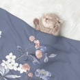 thumbnail image 2 of Yiaed Watercolor Flowers Butterfly Print Dog Blankets-Cat Blanket Washable for Couch Protection,Puppy Blanket, Soft Plush Reversible Throw Furniture Protector-Medium, 2 of 8