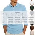 thumbnail image 4 of Vetsdori Long Sleeve Tshirts for Men Button up Winter Pullover Work Sweatshirt Casual Travel Collar Mens Shirts Plain, 4 of 9