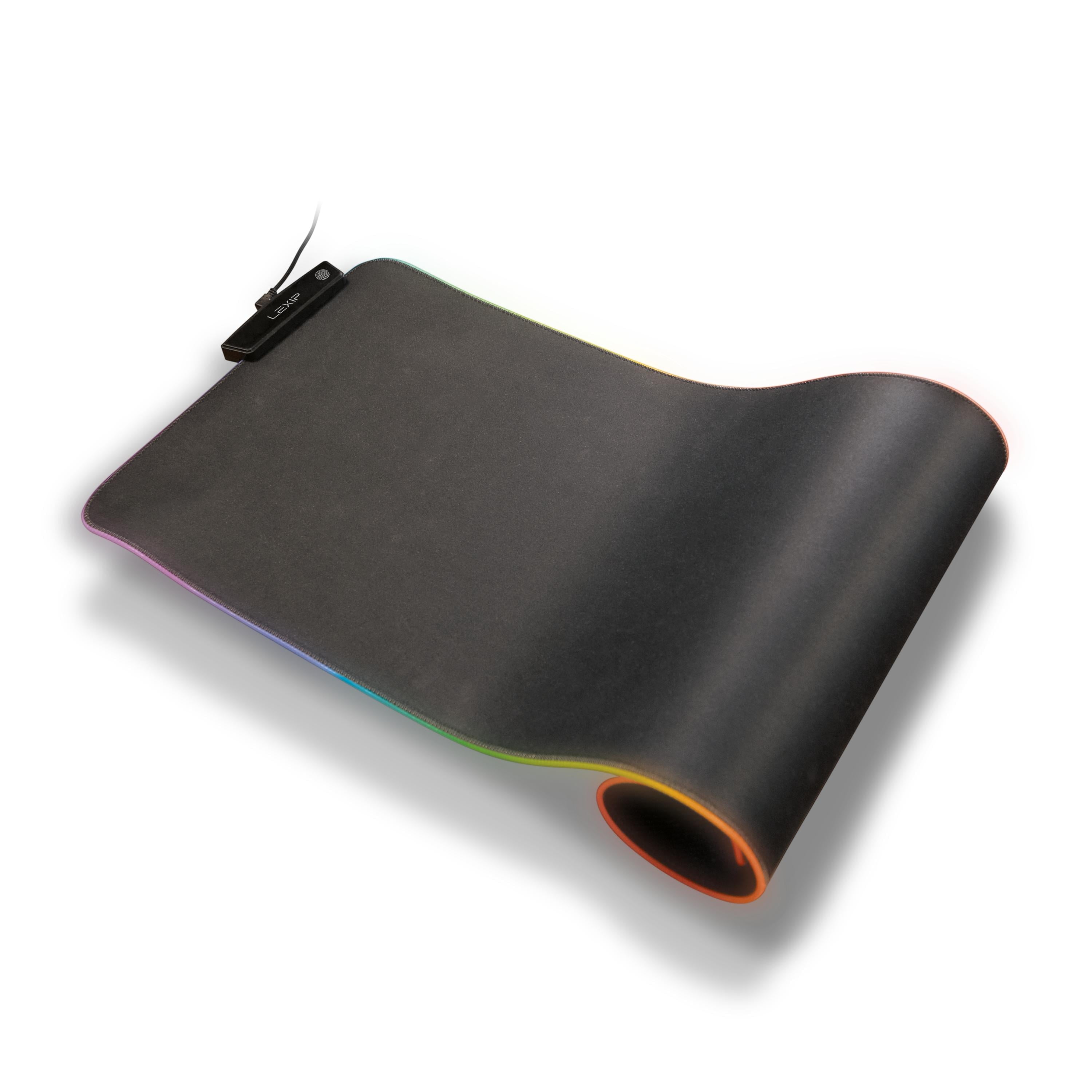LEXIP B10 Extended Gaming Mouse Pad, Flexible XXL Mousepad, Non-Slip Ultra-Smooth Keyboard Pad with RGB Lighting