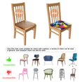thumbnail image 5 of Cute Watercolor Dog Pattern Seat Covers for Dining Room Chairs Set Of 4,Stretch Printed Washable Chair Seat Cover with Elastic Ties and Button,Removable Waterproof Couch Cushion Covers, 5 of 6