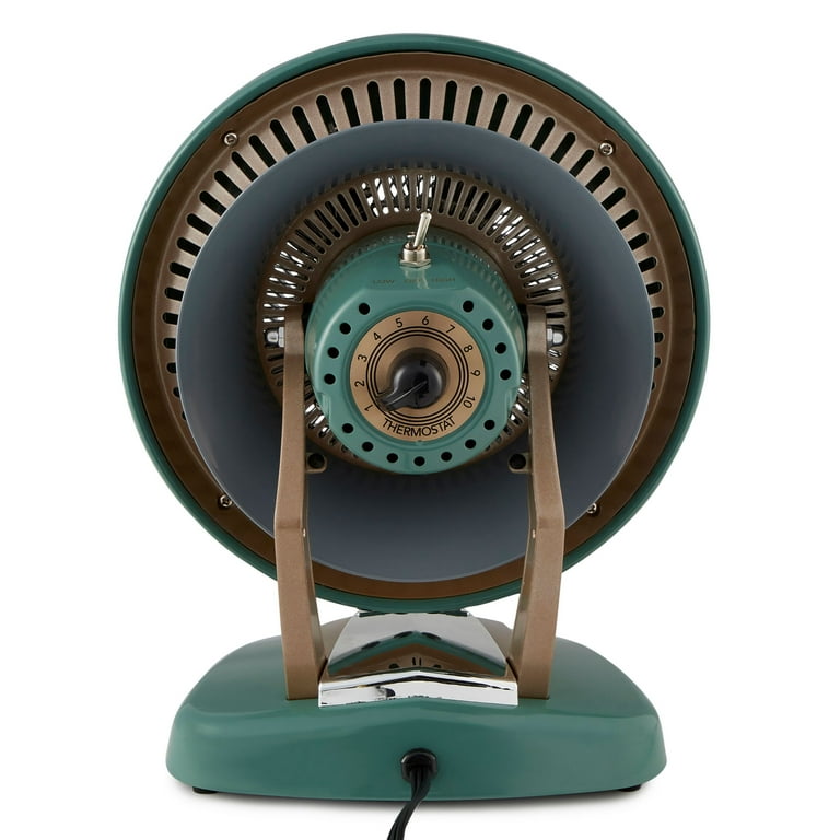 Vornado VHEAT Vintage Space Heater, Retro Metal Design, Green