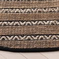 thumbnail image 3 of Safavieh Natural Fiber Jack Striped Area Rug, Black/Natural, 7' x 7' Round, 3 of 10