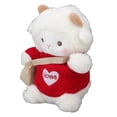 thumbnail image 2 of Oveja de peluche de aspecto lindo, tela suave y agradable para la piel, juguete de peluche de oveja, lindo juguete de peluche para niños para dormitorio, oficina, color rojo, 2 of 14