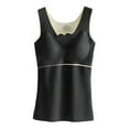 thumbnail image 1 of Sonducket Ropa interior térmica de invierno para mujer, Top de alta elasticidad para mantener el calor, chaleco básico adelgazante informal, accesorio de Camisetas sin mangas XL negro Sonducket  AP013374-02, 1 of 6