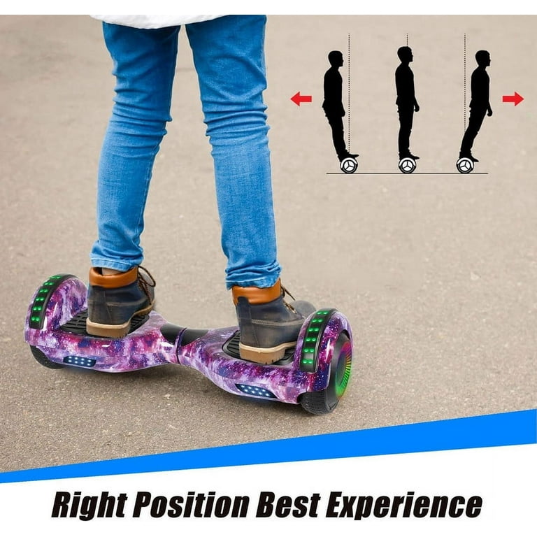 Hoverboard pour enfants, 6.5 pouces, 400W, 2 roues, scooter électrique  auto-équilibrant, Bluetooth, musique, lumières colorées, cool - AliExpress