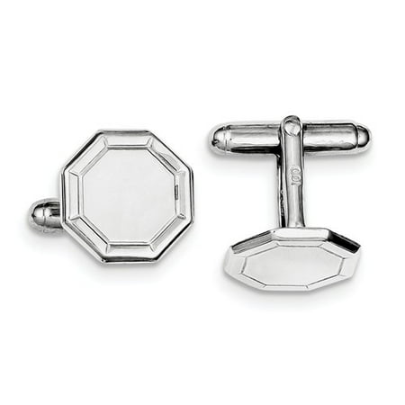 Sterling Silver Engravable and Cuff Links