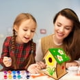 thumbnail image 5 of piaybook Bird Feeder for Outdoor DIY Bird House Pendant Kits For Children To Build And Paint Wooden Arts And Crafts For Kids Girls Boys Toddler Paint Birdcage Kit Includes Paints & Brushes 3ml, 5 of 6