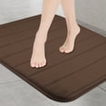 thumbnail image 4 of NEWEEN Bath Mats for Bathroom Non Slip - Memory Foam Bath Mat Coral Velvet Super Water Absorbent Polyster Soft Shaggy Anti-Slide For Bathroom Floor Rug - 20" x 32", 4 of 10