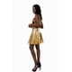 thumbnail image 3 of Txlixc Vestido de mujer, vestido de tirante sin mangas de cuello cuadrado brillante láser con tirantes cruzados Txlixc moda, 3 of 6