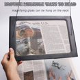thumbnail image 2 of Lupa de lectura NQ con luz aumento 3X 4 luces LED A4 rectangular, 2 of 4