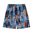 thumbnail image 1 of Zszcpp Men Work Shorts Seaside Couple Straight Outerwear Quick Drying Five Minute Tree Print Lounge Trousers Casual Trouser, 1 of 3