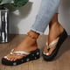 thumbnail image 5 of Sandalias de tacón con plataforma de diamantes de imitación para mujer, sandalias con punta de pellizco, zapatos romanos, sandalias informales con punta abierta Wmkox8yii ytu8344, 5 of 7