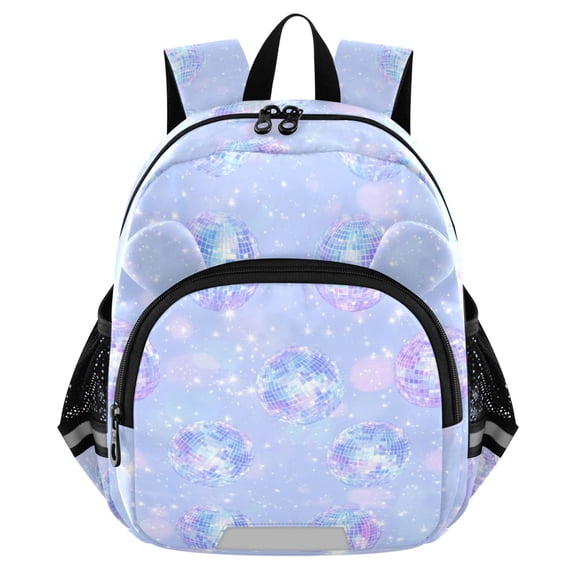 ALAZA Sparkling Disco Balls Mini Backpack School Bookbag Age 3-7 Medium