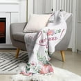 thumbnail image 5 of Yibo Gifts for Aunts from Niece Gifts Blanket Flannel Soft and Comfortable Anti-static Bed Sofa Blanket, 5 of 7