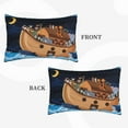 thumbnail image 4 of Balery Ocean Scene with Noah's Ark Bedding Queen Pillow Cases - Envelope Closure - Soft Brushed Microfiber Fabric - Shrinkage and Fade Resistant Pillow Cases-, 4 of 9