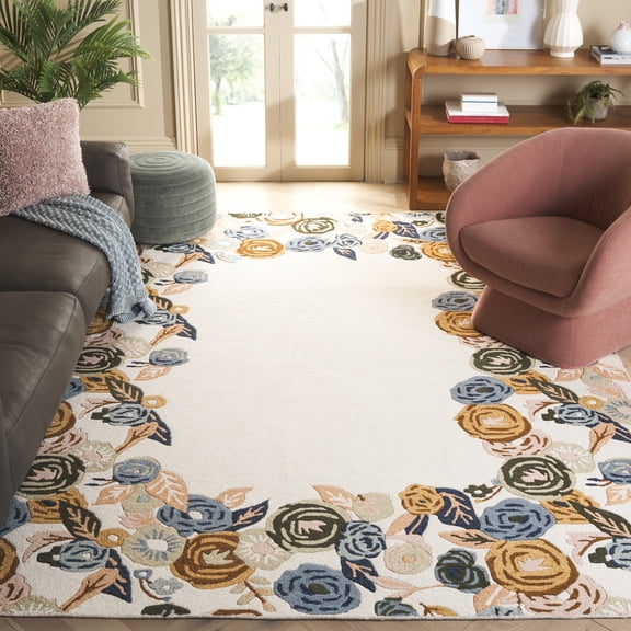 Safavieh Chelsea Trochez Floral Area Rug, Ivory/Blue, 8' x 10'