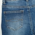 thumbnail image 2 of KIDSCOOL SPACE Little Girls Jeans,Elastic Band Inside Stretchy Micro Flared Boot Cut Denim Pants,Mid Blue,6-7 Years, 2 of 4