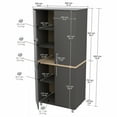 thumbnail image 7 of Inval Kratos 6-Piece Garage Cabinet Set in Dark Gray & Maple, 7 of 7