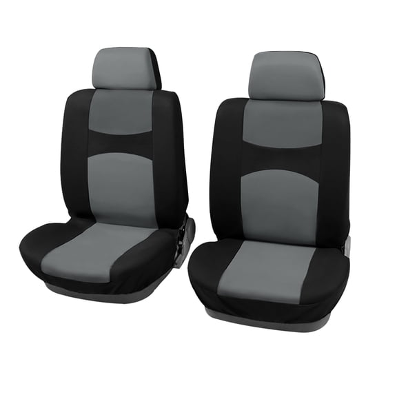 Unique Bargains 4Pcs Universal Front Car Seat Cover Kit for Most Cars Gray