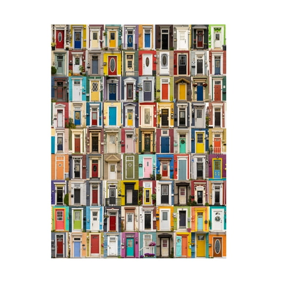 Trademark Fine Art TonyXu   Jellybean Doors Canvas Wall Art