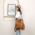 thumbnail image 4 of Mochila ZOCILOR Fashion para mujer, piel sintética, color marrón, 4 of 8