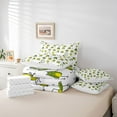 thumbnail image 6 of Homewish Cute Cartoon Frog 7-Piece Twin Bedding Sets,Rustic Animal Bedding Comforter Set,Green White Sheet Sets For Boys Kids,Ultra Soft Home Decor Reversible, 6 of 8