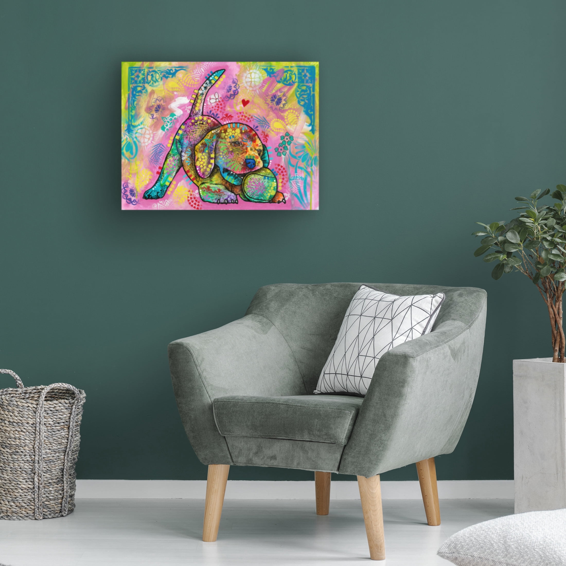 Canvas Wall Art - Dean Russo 'Earning the Teefs' Wall Art for Living Room, Bedroom, or Office Décor by Trademark Fine Art - 47 x 35 Inches