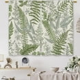 thumbnail image 4 of Sage Green Leaf Kitchen Curtains Botanical Small Short Cafe Window Curtains Plant Herb Eucalyptus Spring Rod Pocket Bathroom Window Drapes Treatment Tier Curtains 2 Panels (27.5x39 Inch), 4 of 6