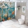 thumbnail image 7 of Orinice Cinbloo Fun Octopus Shower Curtain Funny Cute Kids Bubble Bathroom Curtain Set Vintage Plaid Modern Shower Curtain Fabric Bathroom Accessories Decoration 69x72, 7 of 7