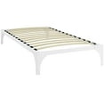 thumbnail image 2 of Modway Ollie Steel Modern Twin Platform Bed Frame Mattress Foundation with Slat Support in White, 2 of 4
