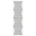 thumbnail image 2 of SAFAVIEH Montauk Amadine Striped Cotton Area Rug, Ivory/Black, 3' x 5', 2 of 7